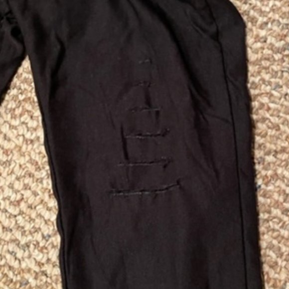 Fashion Leggings with Destressed Leg Design - Picture 3 of 5